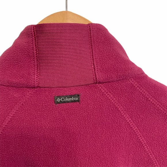 Columbia 1/4 zip Fleece Raspberry - Picture 4 of 6